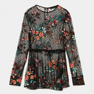 Boat Neck Top in Print B