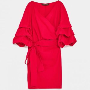 Column Dress in Magenta