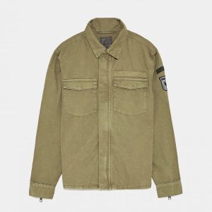 Corduroy Shirt in Olive