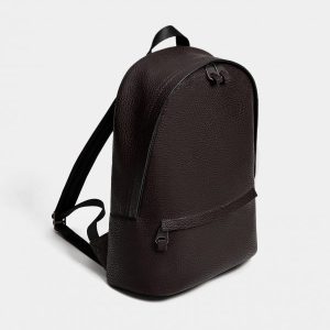 EMBOSSED BACKPACK IN BROWN